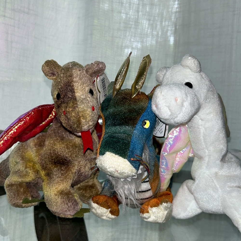 Vintage Beanie Babies dragons